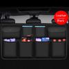 Car Boot Organizer PU Leather Trunk Rear Seat Storage Bag Interior Accessories