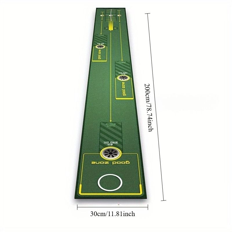 Outdoor Golf Putting Training Mat Good Zone Design Non Slip Portable Floor Mat Mens Gift Patio Home Decor