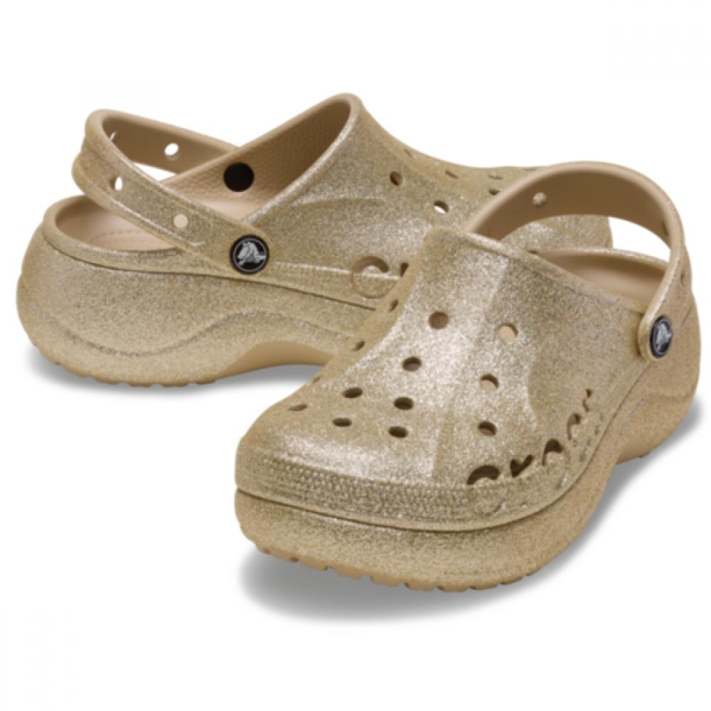 

Crocs Baya Platform Glitter Clog 208459 212 W6