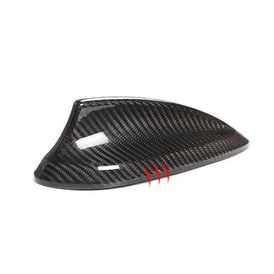 For BMW 7 Series 2016-22 Dry Carbon Fiber Car Roof Shark Fin Antenna Aerial Trim
