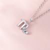 Original Design Twelve Constellations Series Scorpio Necklace Women's Fashion Simple Zircon Commuter Stainless Steel Collarbone Chain