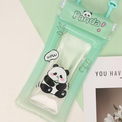 Panda Cartoon Double Buckle Waterproof Phone Bag