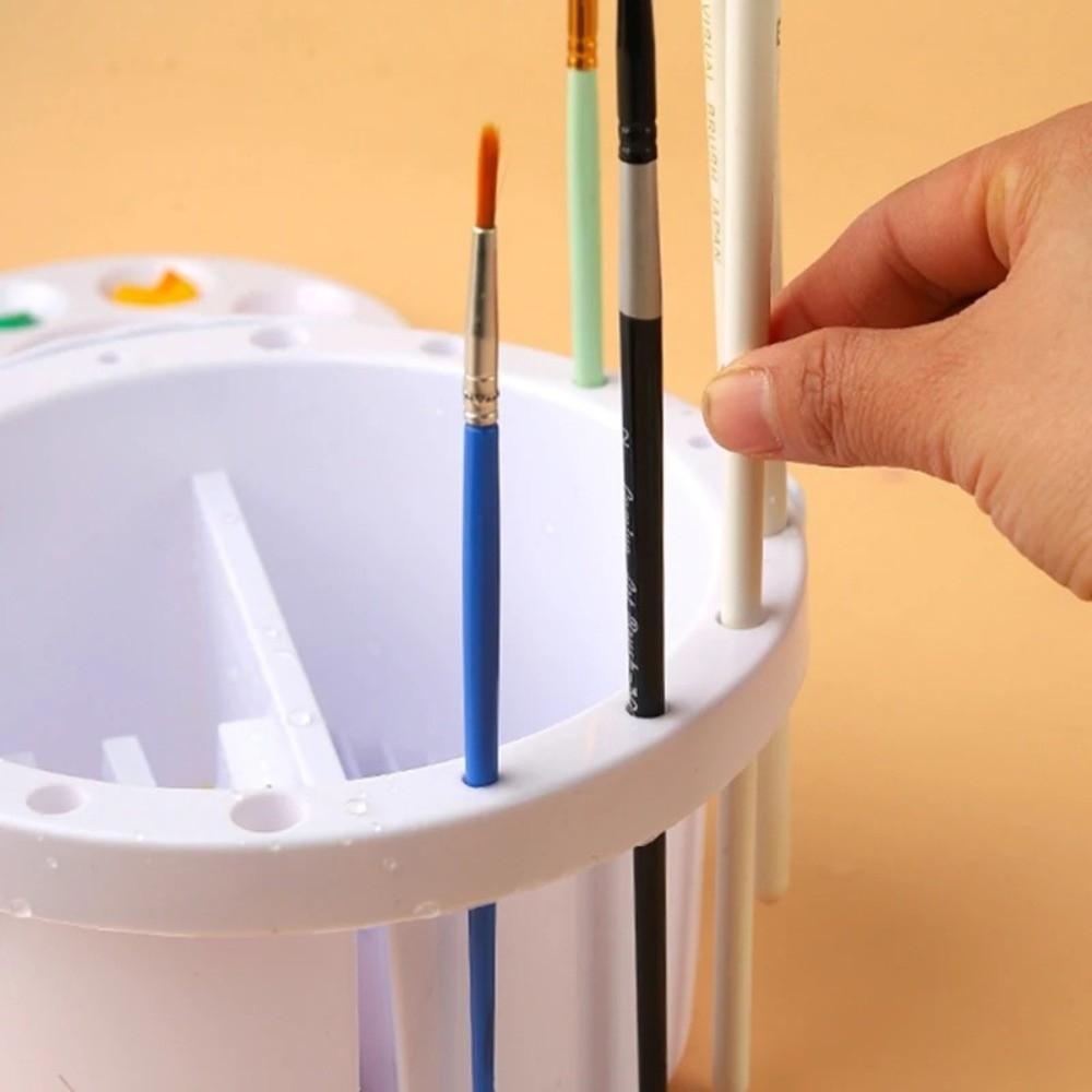 Portable Paint Brush Washer Handheld Brush Cleaning Tool Brushes Tray Basin  Art Supplies