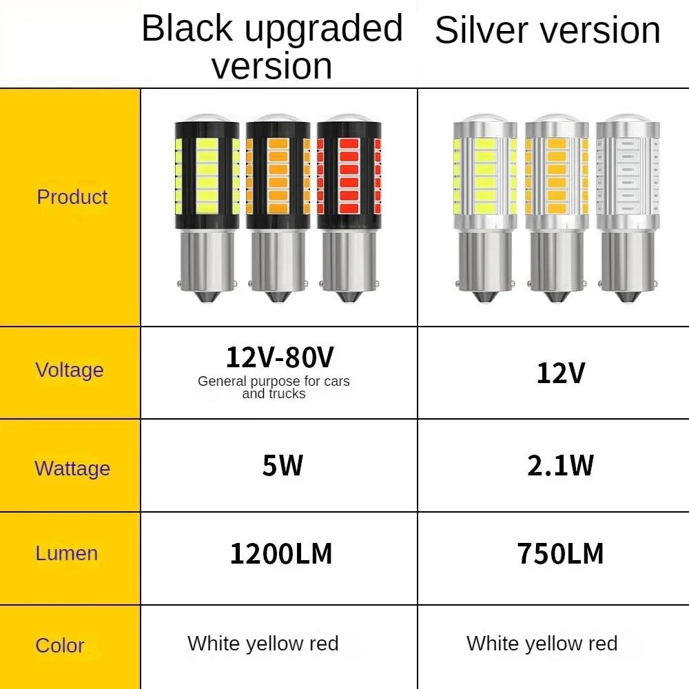 1156 1157 5730 5630 33SMD LED-Lampe P21W BAU15S P21/5W 7440 W21W W21/5W 7443 12V Weiß für Blinker Rückfahrleuchte