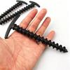 10pcs Spiral Screw In Tent Stakes Heavy Duty Canopy Awning Fixing Pegs for Camping Hiking Fishing Beach Backyard Music Festival