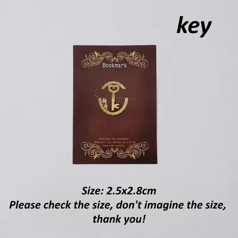 1PC Vintage Metal Lace Bookmark Heart Key Cat Deer Shape Paper Clips Aesthetic Novelty Page Holder Clip For Diaries And Books
