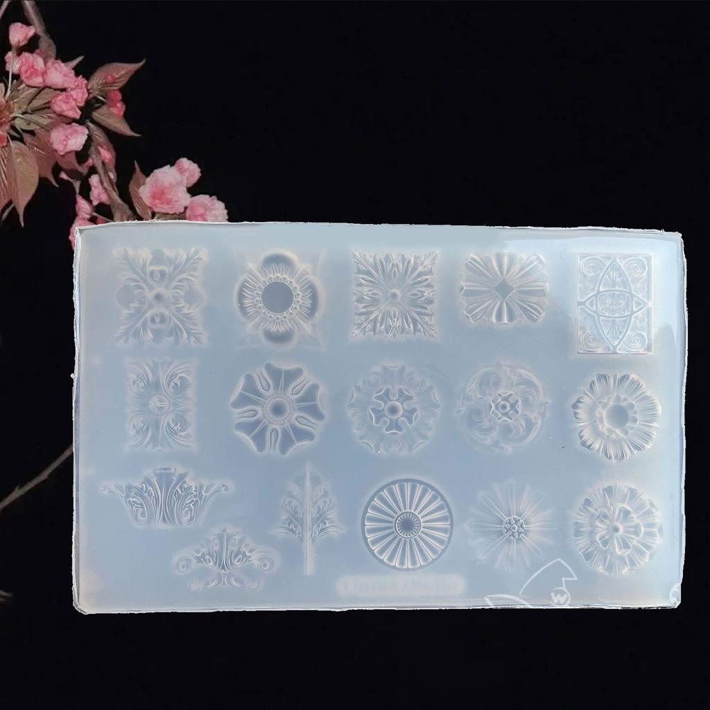 Various Embossed Flower Pattern Ornaments Silicone Mold Epoxy Resin Casting Jewelry Tool Making Diy Craft Home Decor
