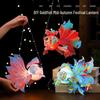 DIY Chinese-Style Luminous Lantern Kit: Mid-Autumn Festival Handheld Honeycomb Goldfish & Flower Lanterns for Kids