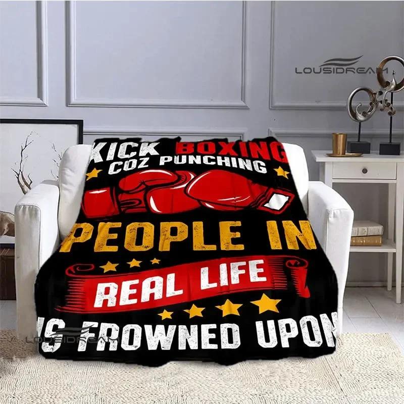 3D Boxing Printing Blanket blankets for beds Flange Warm blanket Home travel blankets bed linings birthday gift