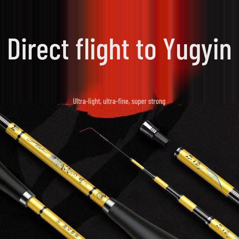 Ultra-Hard, Ultralight Taiwan Carbon Fishing Rod: 28/19 Action, Extremely Fine Design for Crucian Fishing