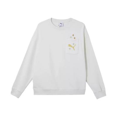 Puma Crew Tr Oyun Başlasın Moda Rahat Yumuşak Çok Yönlü Bol Sweatshirt Erkek sweatshirt Beyaz 631417-92