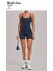 Nouveau Body de Sport Yoga Européen et Américain: Combinaison une pièce à dos croisé, ajustée, pour le fitness et la course à pied