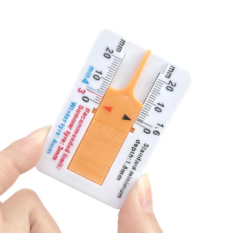 

0-20Mm Mini Car Wheel Tire Depth Gauge Tyre Tread Depth Indicator Auto Plastic Ruler Depthometer Motor Trailer Van Measure Tool жёлтый