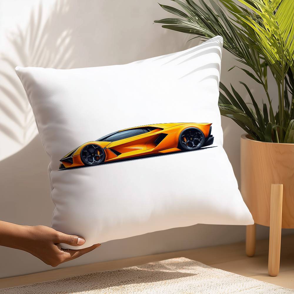 SuperCars-L-LamborghiniS Pillow Case Plush Fabric Soft  Pillowcase Double Sided Print Cushion Cover Household Gifts