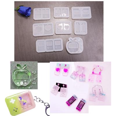 Epoxy Quicksand Silicone Molds Media Player Shape Pendant Resin Mold Resin Shaker Mold for Pendant DIY Handmade Craft