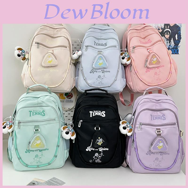 Large Capacity Nylon Backpack With Breathable Straps For Students And Casual Use
