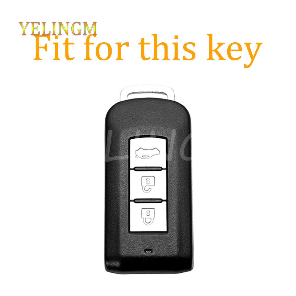 For Mitsubishi Outlander Lancer Eclipse Mirage Keyless Entry Tpu Car Key Case Cover Shell Fob Smart Key Case Waterproof