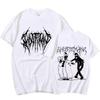Ghostemane Double Sided Print T-shirt Men Women  Fashion Hip Hop Metal Gothic Rock T Shirt Oversized Loose Streetwear
