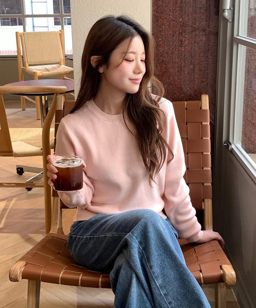 Keoseuteomeokeullagumeon Basic Round Ribbed Knit 8 Color Cowkt002