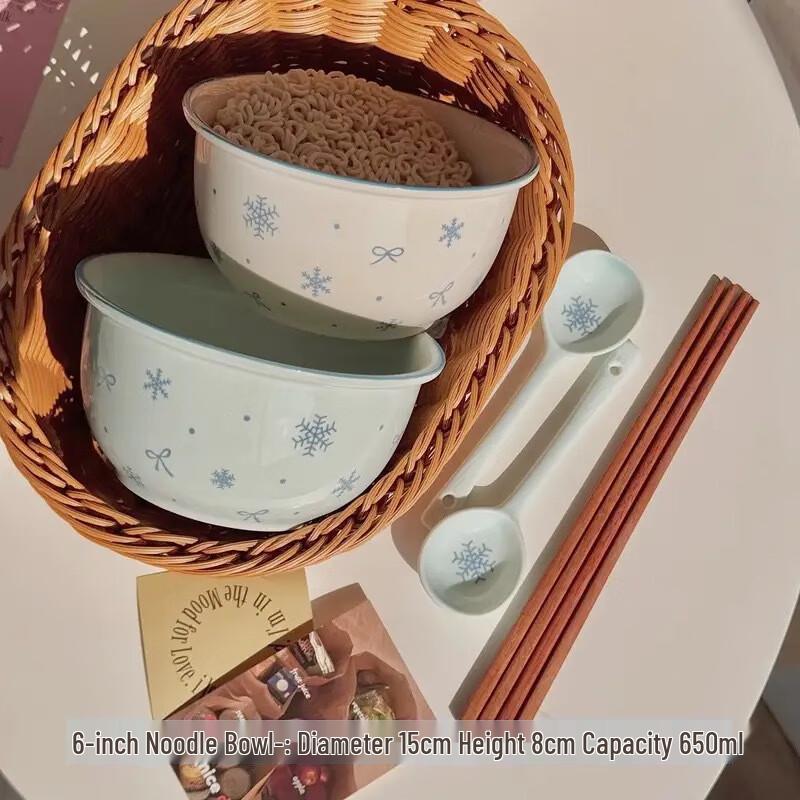 Juns Seventeen SJ Underglaze Ceramic Couple s Dining Set 6-Piece Couple Set