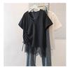 T-Shirt for Women Summer Plus Size Long Sleeve Top Round Neck Casual Stretch Loose-Fit T-Shirt