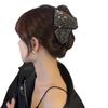 Fashion Rhinestone Hair Clip Temperament Shiny Hair Claws Fabric Triangular Hairpin Hair Accessories For Daily Party Gift