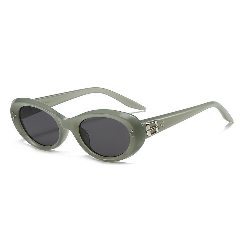 Stylish Cat-eye Retro Oval Sunglasses for Women and Men, High-end Eyewear