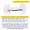 60 Degree Thread Measuring Gauges Metric Imperial Screw Thread Gauge  Metal Lathe