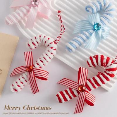 Bunte Zuckerstangen Weihnachtsbaumschmuck Festliche Gestreifte Leichte Weihnachtshänger 2025 Weihnachtsdekorationen Für Heimdekorationen
