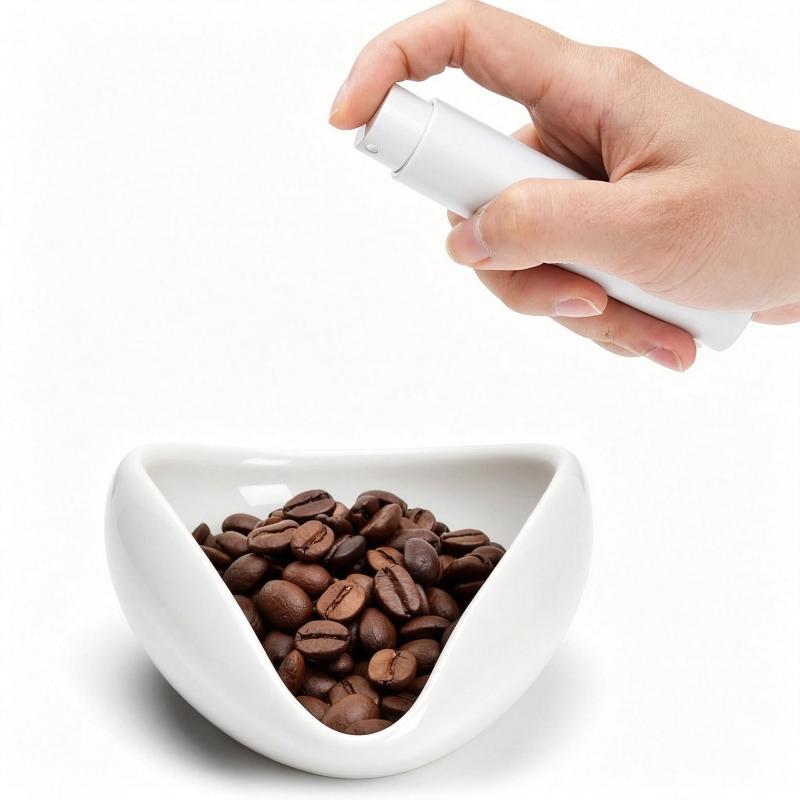Ceramic Coffee Bean Dosing Cup With Spoon Measuring Tray Kit Espresso Brewing Accessories For Tea And Coffee Lovers