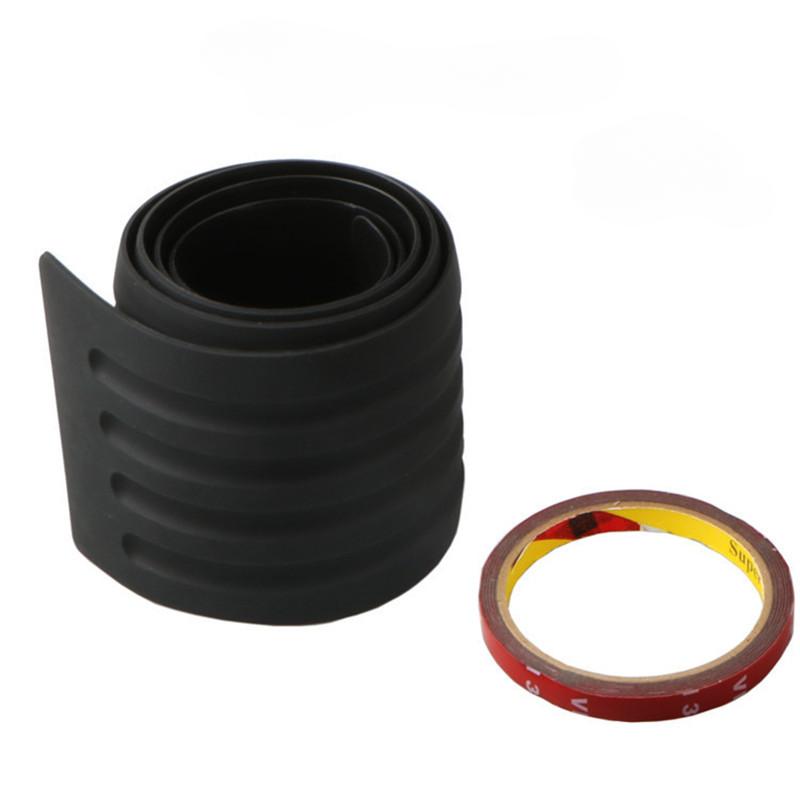 1PC 90CM Car Trunk Protection Strip Bumper Anti-collision Anti-rub Rubber Strip Tail Door Decorative Threshold Rear Guard Plate