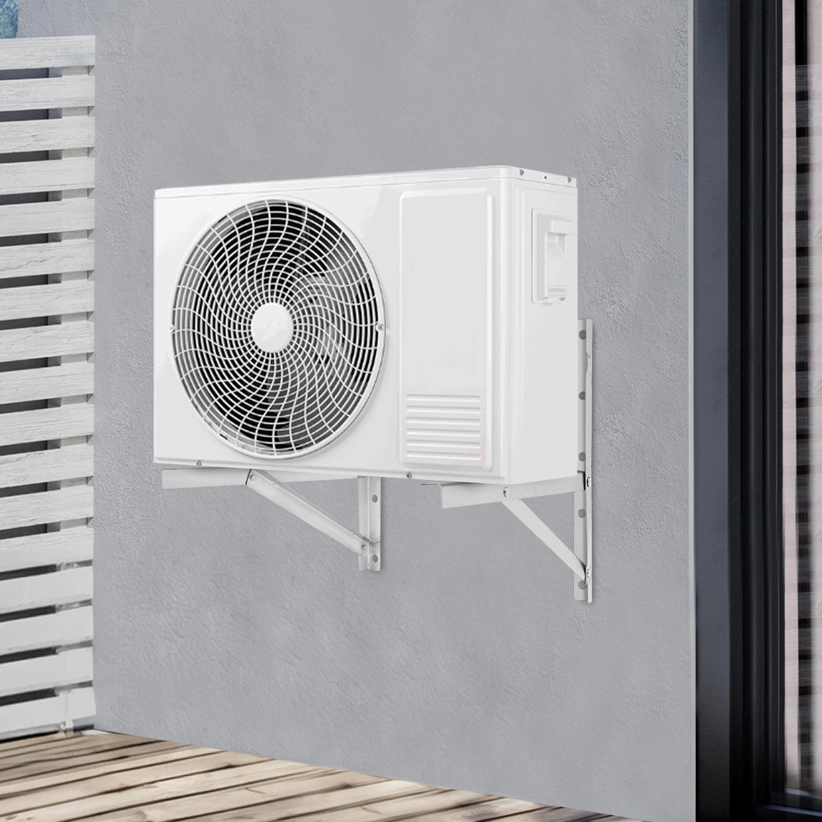 

Wall-Mounted Air Conditioning Bracket, 2×Thickened Ac Rack for 1-1.5P Air Conditioner Load 440lbs United States