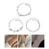 Double-layer Silver Color Small Star Bracelets for Women Personality Round Bead Bracelet Korean Fashion Jewelry