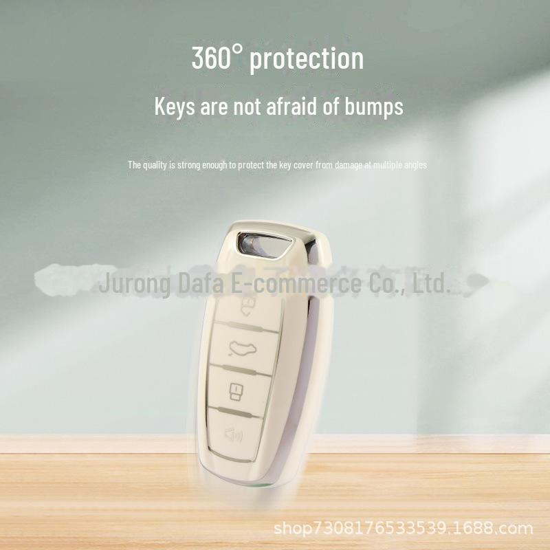 TPU Silver Edge Key Cover for Great Wall Good Cat, GT, Ballet Cat & Lightning Cat