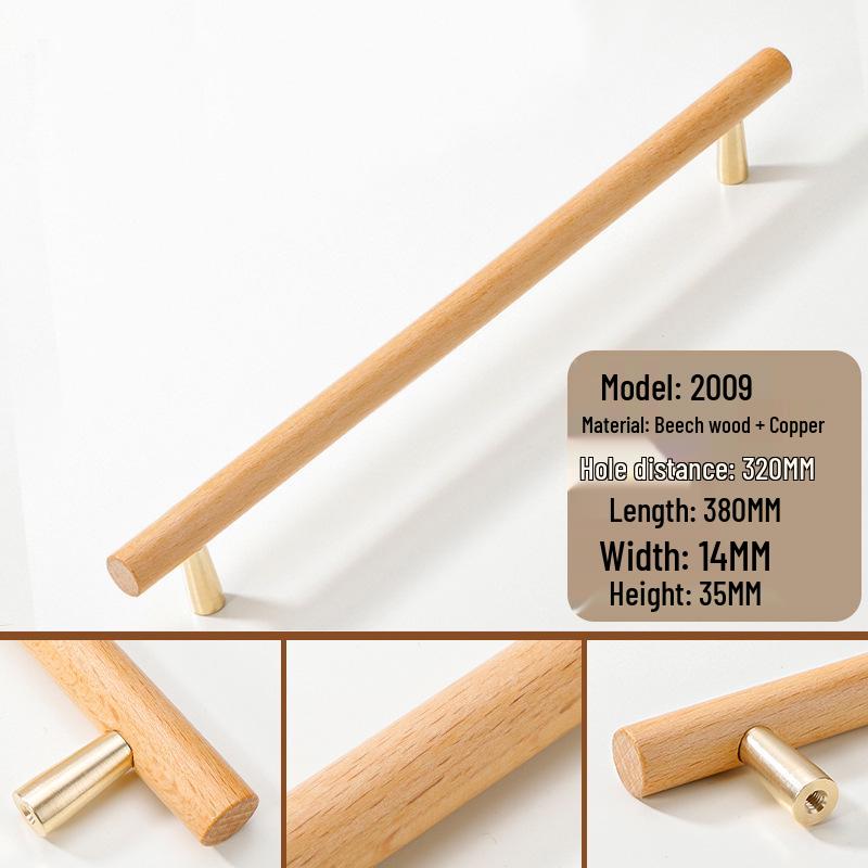 Solid Wood Cartoon Drawer Pull Knob for Children's Room