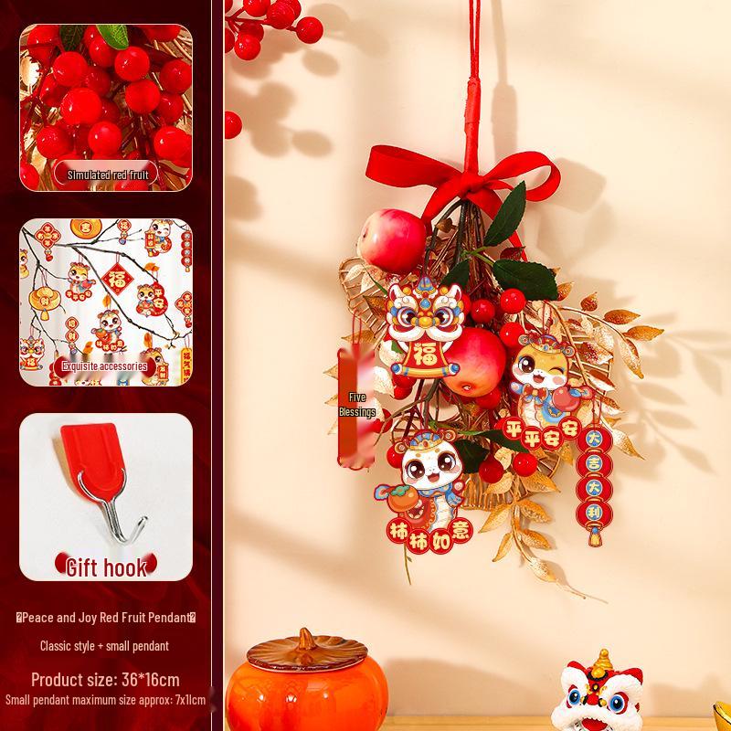 Housewarming Door Hanging: New Home Fortune Fruit String for Indoor Living Room Decor, Adds Birthday Atmosphere