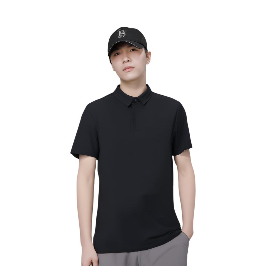 Anta Champion All-Weather Series Solid Color Soft Comfortable Breathable Versatile Casual Short Sleeve Polo Shirt Men Polo Shirts 152520107-3