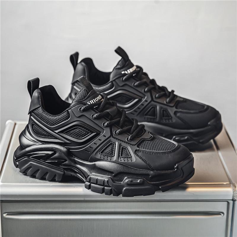 

Men s shoes 2025 autumn new breathable mesh fashion casual sports shoes teenagers low-top platform dad shoes 44