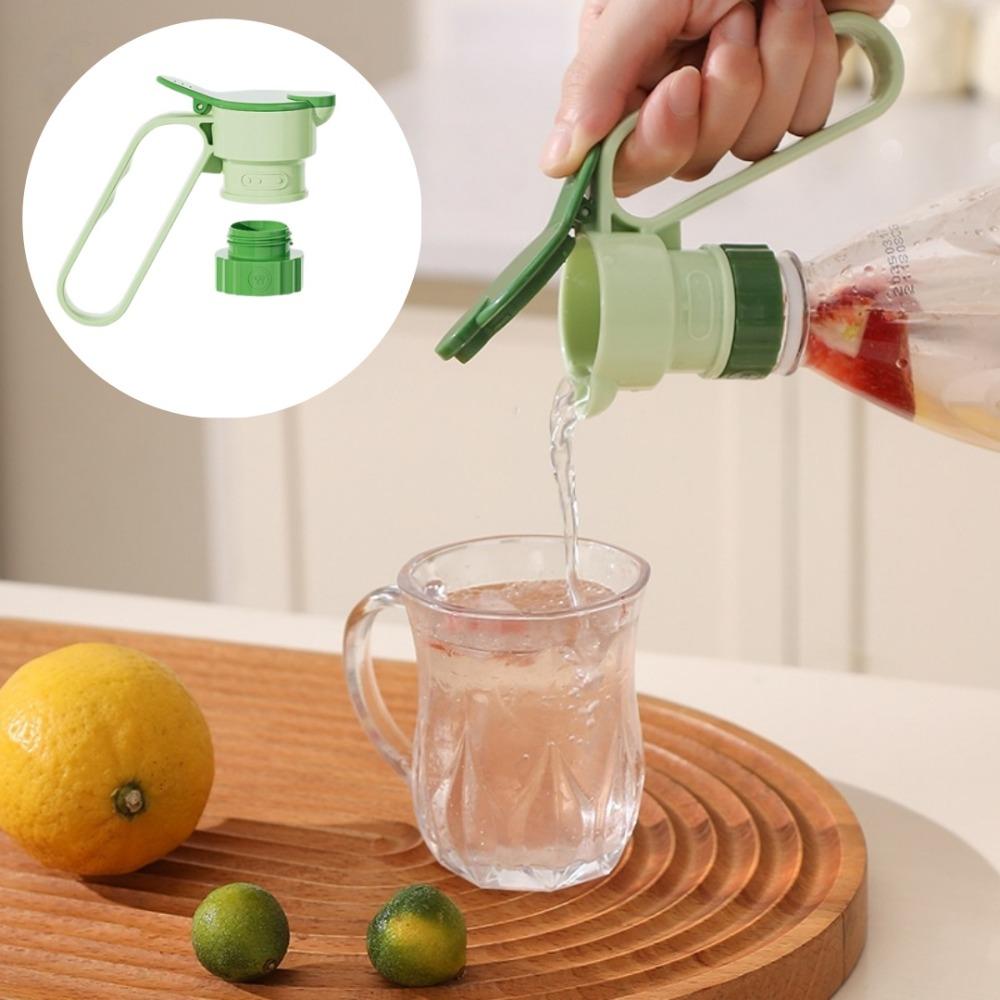 Seal Lid Cold Water Bottle Press Water Outlet Filter Guide Use Handle Buckle for Kitchen Beverage Bottle Cap Seasoning Buckle