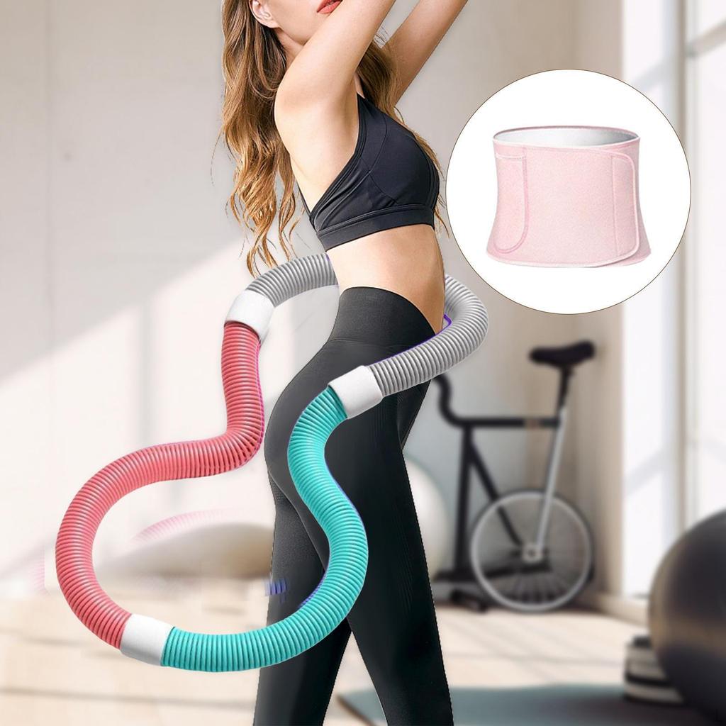 Adjustable Waist Belt Fitness Hoop for Indoor/Outdoor Training