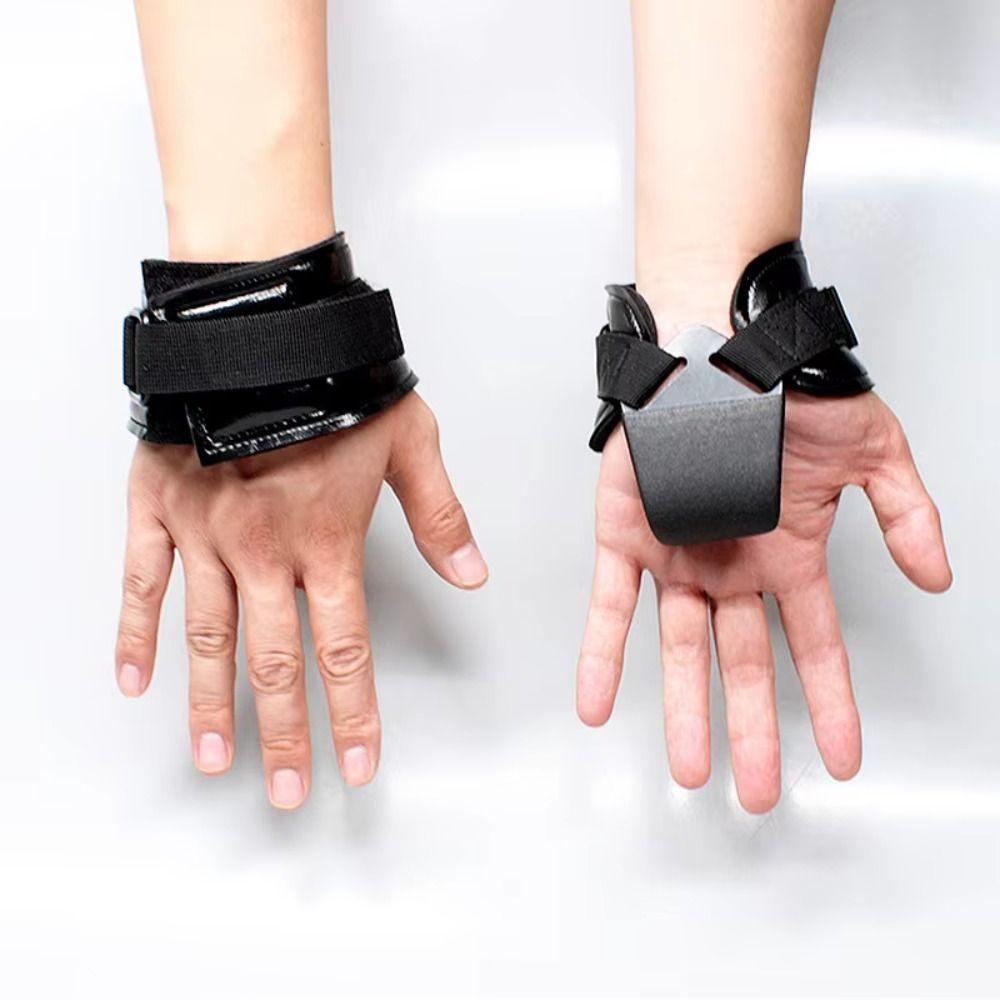 

1 Pair SBR Hook Type Lifting Straps Adjustable Auxiliary Power Wrist Guard Strength Training чорний