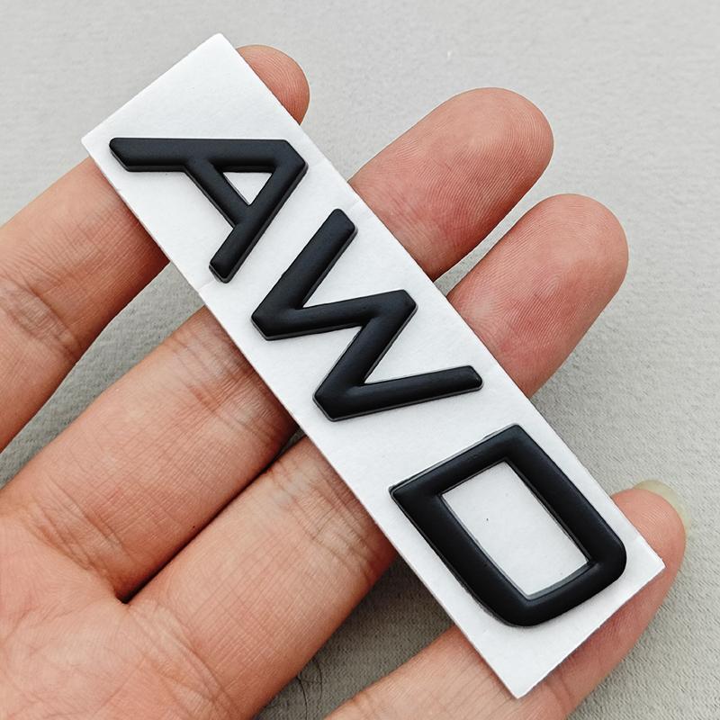 3D Metal T5 T6 AWD Car Trunk Emblem Badge Letter Logo Decal Replacement For Volvo XC60 XC90 S60 S90 Black Chrome Accessories