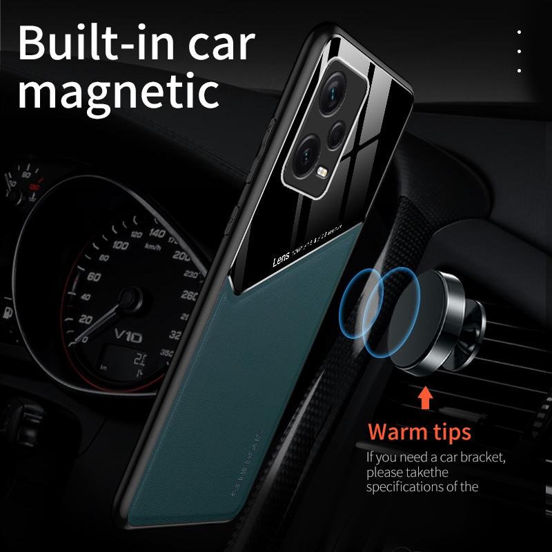 Case For Redmi Note 12 12S 4G Luxury Leather Phone Case For Xiaomi Redmi Note 12 Pro Plus 5G Magnetic Silicone Protection Cover