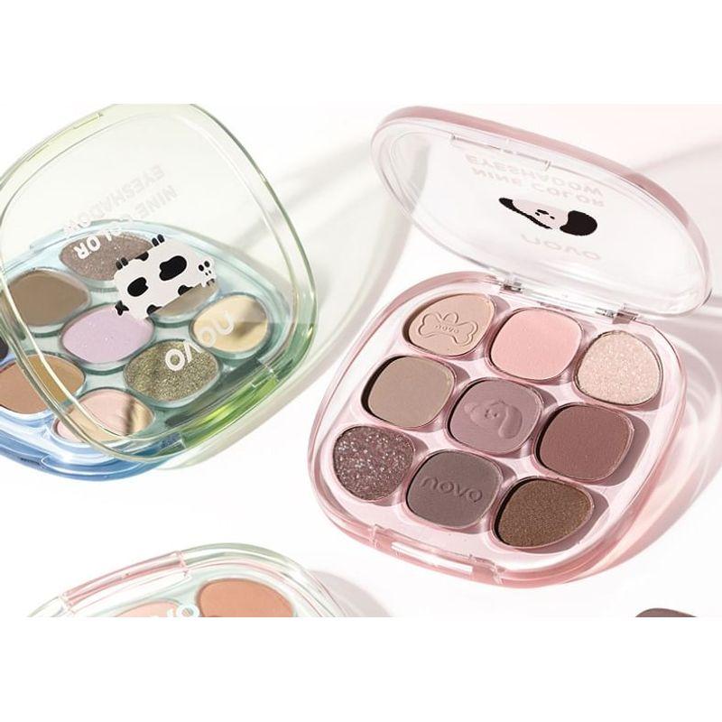 NOVO - Drunken Eyes 9 Color Eyeshadow Palette - 3 Types
