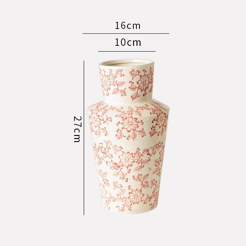 Seramik Vazo Mavi ve Beyaz Porselen Vazo Saksı El Yapımı Çiçek Aranjmanı Aksesuarları Ev Dekorasyonu Teraryum