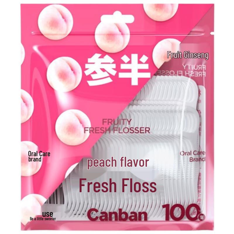 Semibright Peach Flavored Dental Floss