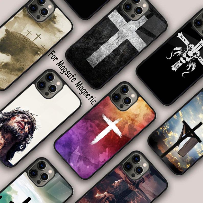 Christian Cross Magnetic Phone Case For APPLE iPhone 17 Air 16 14 13 12 Pro Max 15 Plus Wireless Charge With MagSafe Cover