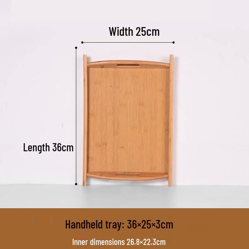 Jingbaodi Rectangular Melamine Serving Tray with Handles