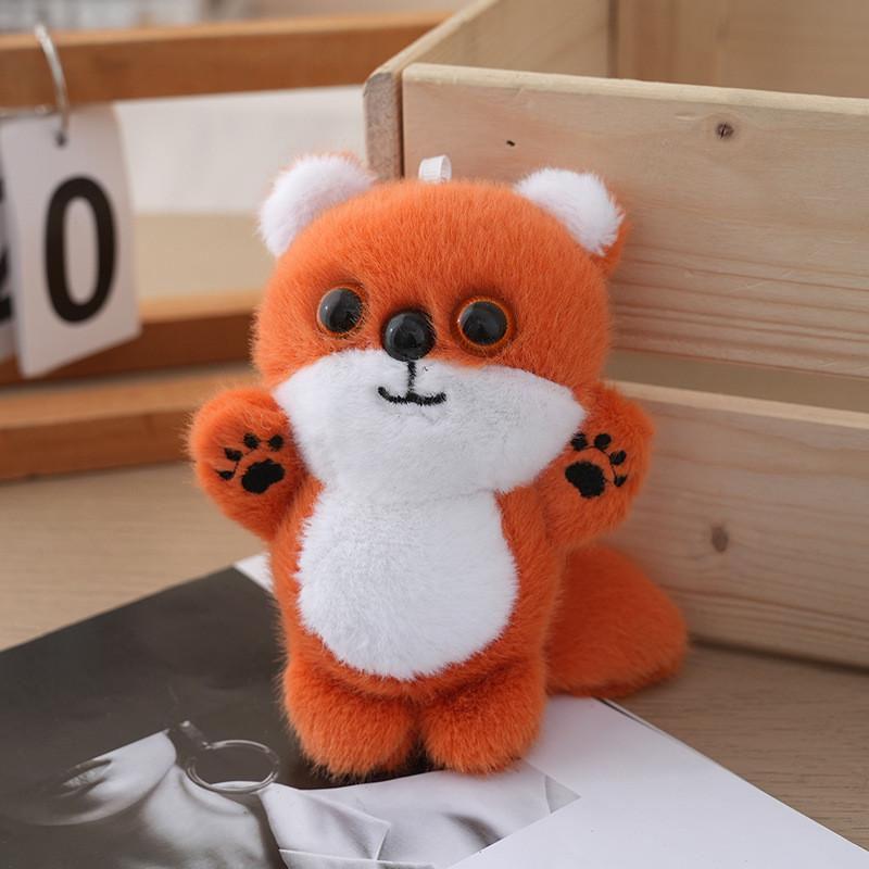 Little Cute Fox Pendant Plush Toy Doll Backpack Pendant Fashion Keychain