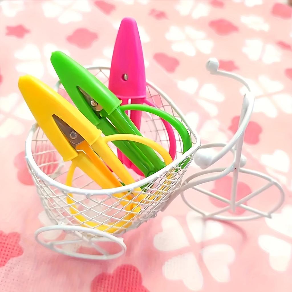 Compact Silicone-Covered Mini Scissors - Portable Thread Trimming & Embroidery Shears, Safety Pointed Tip, Ideal for Sewing & Crafts